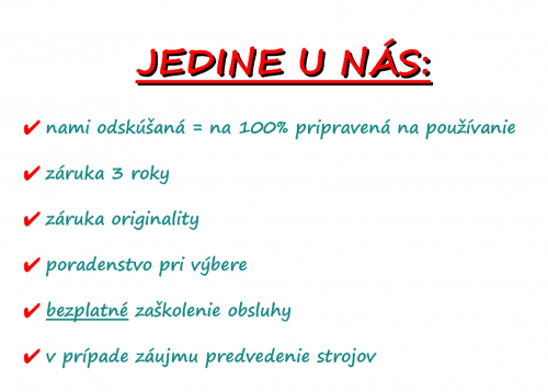 jedine u nás