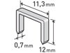 Spony do sponkovacej pištole 12x11,3x0,7mm EXTOL Premium 8852504