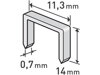 Spony do sponkovacej pištole 14x11,3x0,7mm EXTOL Premium 8852505