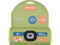 Čiapka s čelovkou žltá EXTOL Light 43194
