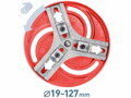 Vyrezávač otvorov trojramenný nastaviteľný  19-127mm EXTOL Premium 8801610