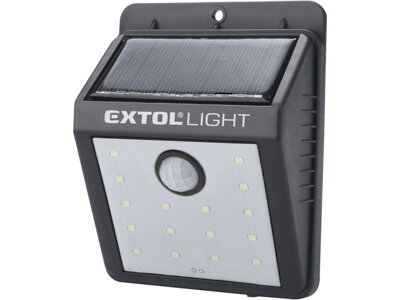 Svietidlo LED solárne s pohybovým senzorom EXTOL Light 43130