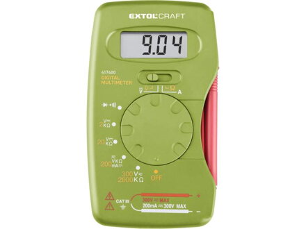 Multimeter digitálny s automatickou voľbou rozsahov EXTOL Craft 417400