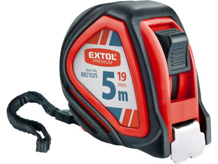 Meter zvinovací 5m pogumovaný EXTOL Premium 8821025