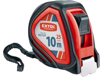 Meter zvinovací pogumovaný s brzdou 10m EXTOL Premium 8821029