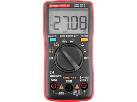 Multimeter digitálny s automatickou voľbou rozsahu TrueRMS EXTOL Premium 8831254