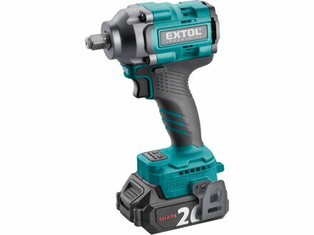 AKU rázový uťahovač 1/2" EXTOL Industrial 8791814