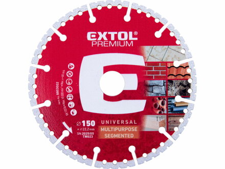 Kotúč rezný diamantový segmentový ø150mm EXTOL Premium 8803002
