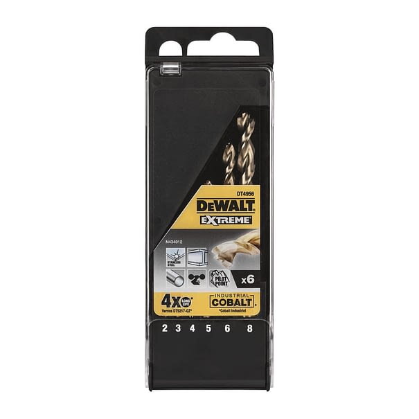 Sada vrtákov do kovu HSS-E Cobalt 2-8mm DeWalt DT4956 Sada vrtákov do kovu HSS-E Cobalt 2-8mm DeWalt DT4956