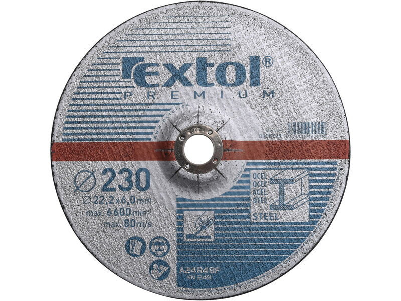 Kotúč brúsny na kov 230x6mm EXTOL Premium 8808709