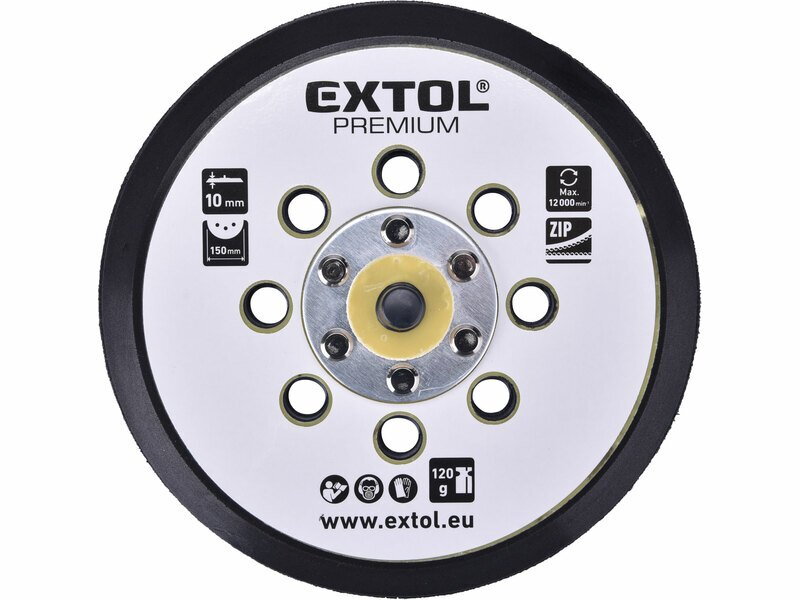 Unášač brúsneho papiera 150mm EXTOL Premium 8865038A Unášač brúsneho papiera 150mm EXTOL Premium 8865038A