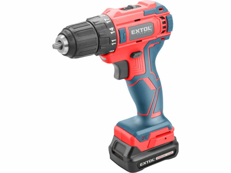 AKU vŕtačka 12V 2Ah EXTOL Premium 8891152