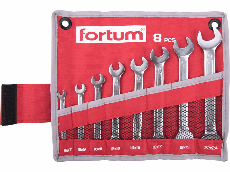 Kľúče vidlicové 8d. 6-24mm FORTUM 4730104