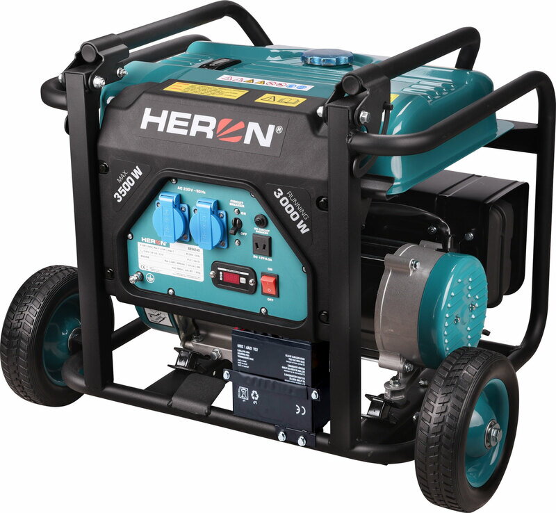 Elektrocentrála rámová benzínová 1-fázová 3,5kW/7,5HP HERON 8896141 Elektrocentrála rámová benzínová 1-fázová 3,5kW/7,5HP HERON 8896141