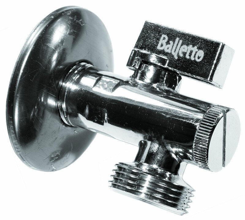 Ventil rohový s filtrom 1/2"x3/8" Balletto 81154