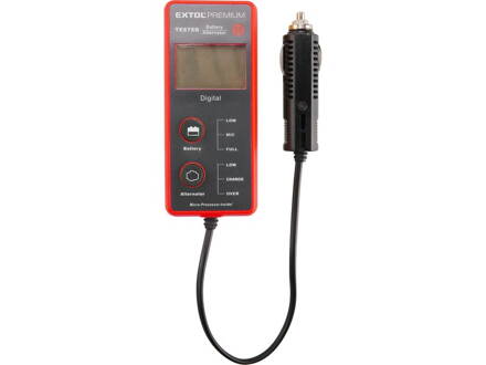Tester autobatérie a alternátora digitálny EXTOL 8897310
